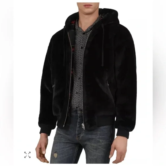 The Kooples Black Fleece Puffer Jacketsize 1 equivalent to size SmallEUC